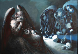 Öl/Leinwand auf Holz, 54 x 74