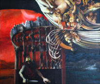 Öl/Leinwand auf Holz, 60 x 70