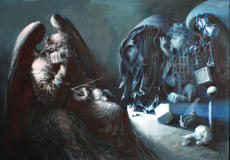 Öl/Leinwand auf Holz, 54 x 74